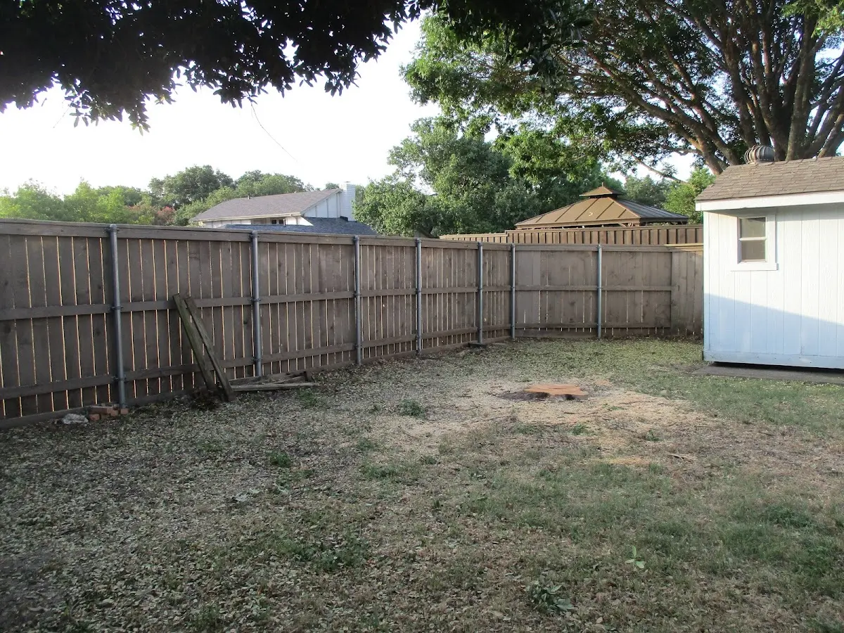 Cleared yard after professional tree removal in Willow River